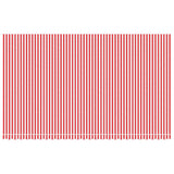 Vidaxl vervangingsdoek voor luifel gestreept 6x3,5 m rood en wit