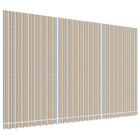 VidaXL Vervangingsdoek voor luifel gestreept 6x3,5 m meerkleurig