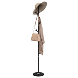 Vidaxl kapstok 175 cm gepoedercoat ijzer zwart