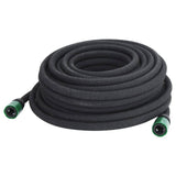 VidaXL Druppelslang 0,6'' 25 m rubber zwart