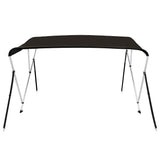 Vidaxl biminitop 3 bogen 183x196x137 cm zwart