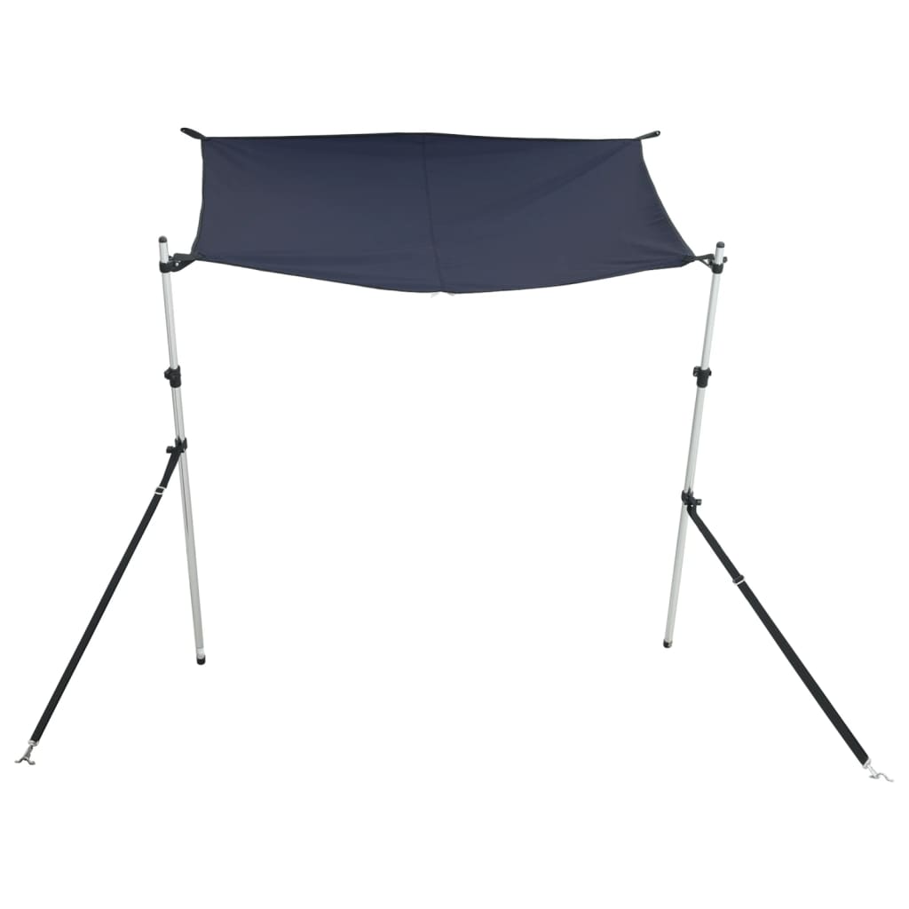 Vidaxl schaduwdoek t-top 170x208x(115-183) cm marineblauw