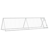 Vidaxl kippenhok 400x105x91 cm gegalvaniseerd staal zilverkleurig