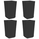 Vidaxl plantenbakken 4 st 32,5x32,5x57 cm polypropeen zwart
