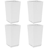 Vidaxl plantenbakken 4 st 32,5x32,5x57 cm polypropeen wit