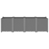 Vidaxl plantenbak 160x40x53 cm polypropeen lichtgrijs