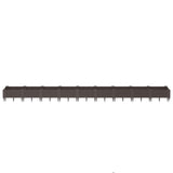 Vidaxl plantenbak met pinnen 362,5x42,5x28,5 cm polypropeen bruin