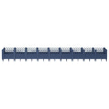 Vidaxl plantenbak met pinnen 363,5x43,5x43,5 cm polypropeen blauwgrijs