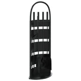 Vidaxl 5-delige openhaardgereedschapset 23x15x66 cm staal
