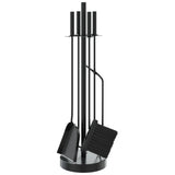 Vidaxl 5-delige openhaardgereedschapset 18x66 cm staal