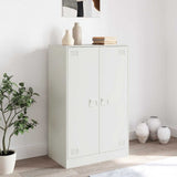Vidaxl dressoir 67x39x107 cm staal wit