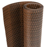 VidaXL Balkonscherm 1000x100 cm poly rattan bruin en zwart