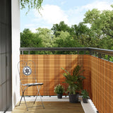 Vidaxl balkonscherm 400x100 cm poly rattan lichtbruin