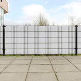 Vidaxl balkonschermen 10 st 255x19 cm poly rattan wit