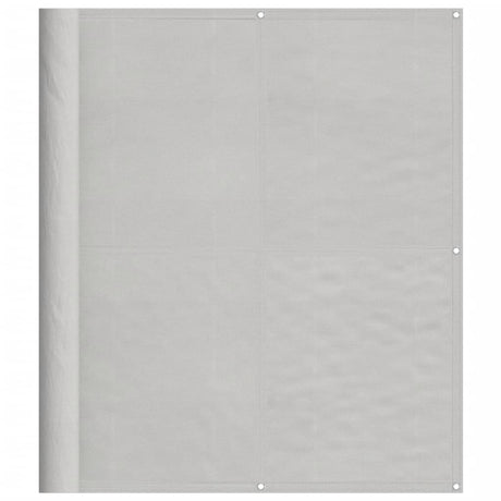 VidaXL Balkonscherm 120x600 cm 100% oxford polyester lichtgrijs