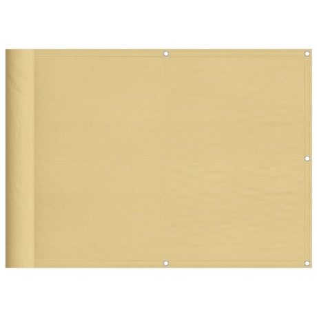 Vidaxl balkonscherm 75x400 cm 100% oxford polyester zandkleurig