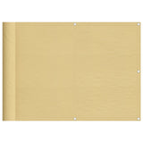 Vidaxl balkonscherm 75x800 cm 100% oxford polyester zandkleurig