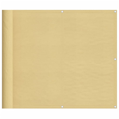 Vidaxl balkonscherm 90x400 cm 100% oxford polyester zandkleurig