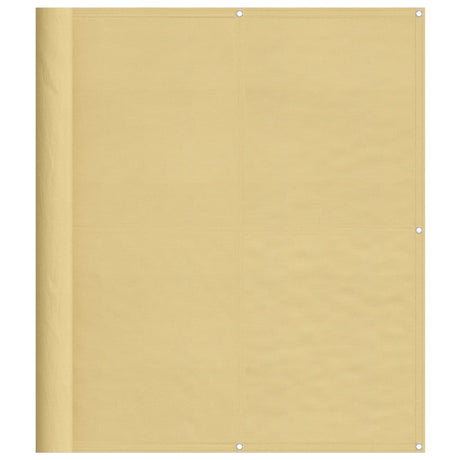 Vidaxl balkonscherm 120x800 cm 100% oxford polyester zandkleurig