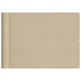 Vidaxl balkonscherm 75x700 cm 100% oxford polyester beige