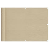 VidaXL Balkonscherm 75x800 cm 100% oxford polyester beige