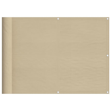 VidaXL Balkonscherm 75x800 cm 100% oxford polyester beige