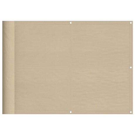 Vidaxl balkonscherm 75x800 cm 100% oxford polyester beige