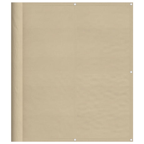 VidaXL Balkonscherm 120x1000 cm 100% oxford polyester beige