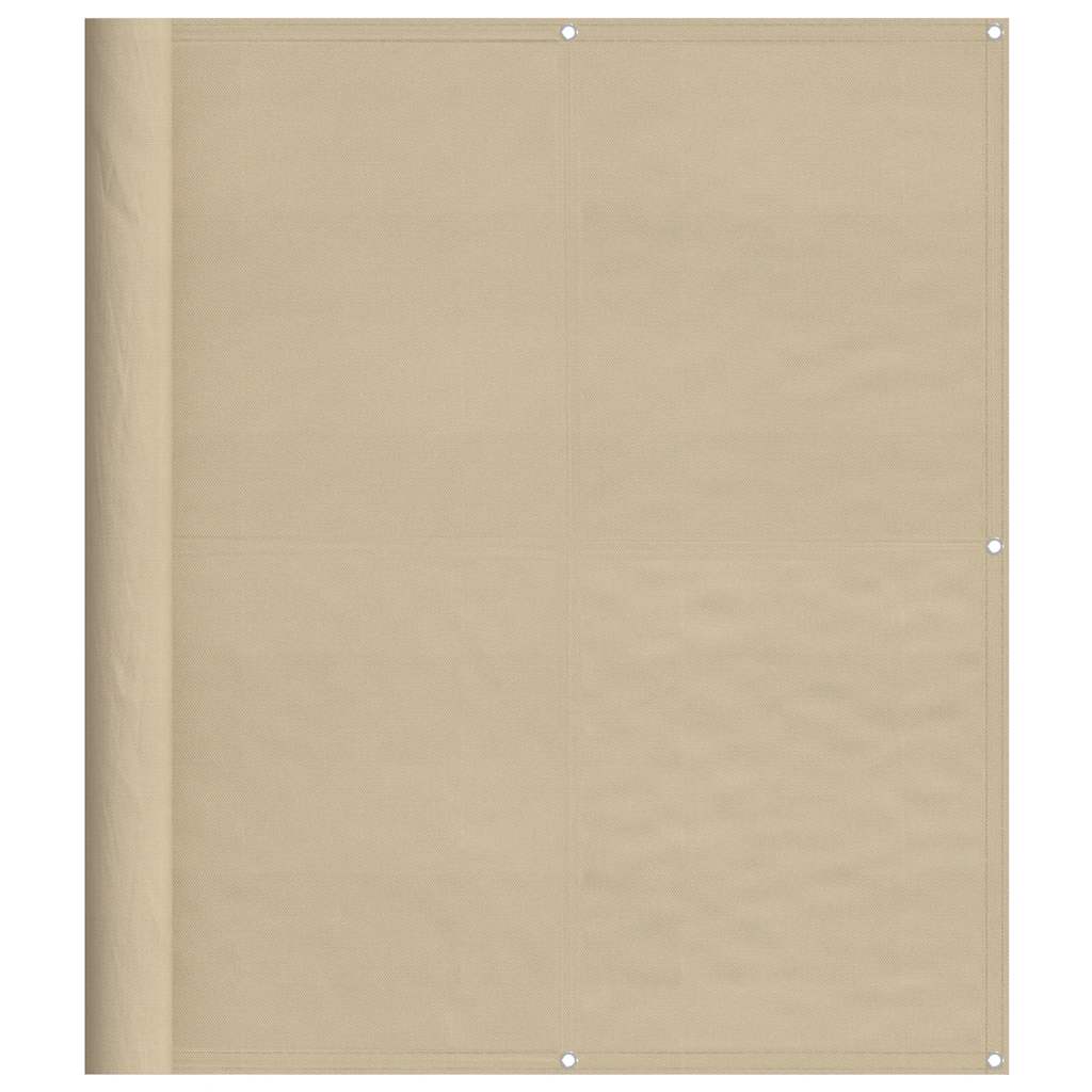 Vidaxl balkonscherm 120x1000 cm 100% oxford polyester beige