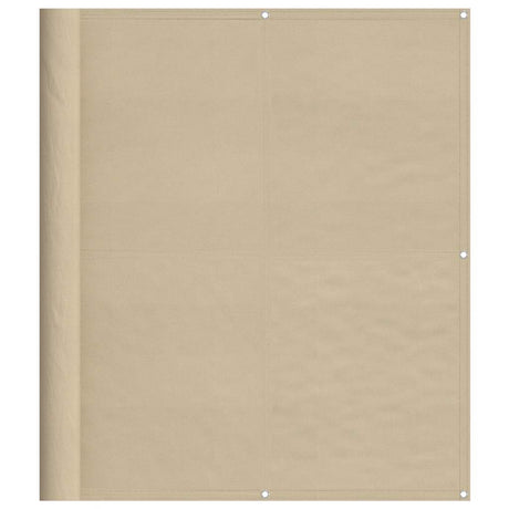 Vidaxl balkonscherm 120x1000 cm 100% oxford polyester beige