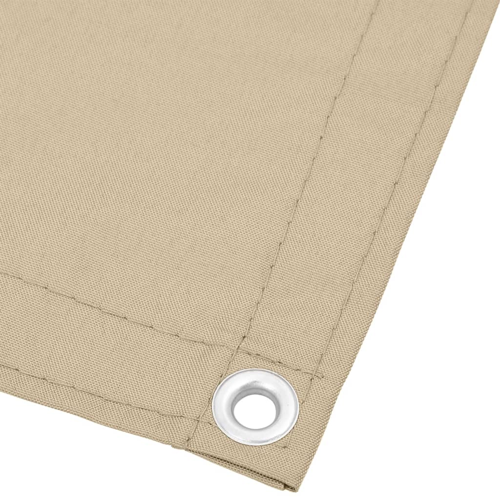 VidaXL Balkonscherm 120x1000 cm 100% oxford polyester beige