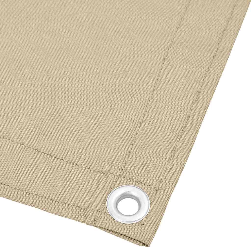 Vidaxl balkonscherm 120x1000 cm 100% oxford polyester beige