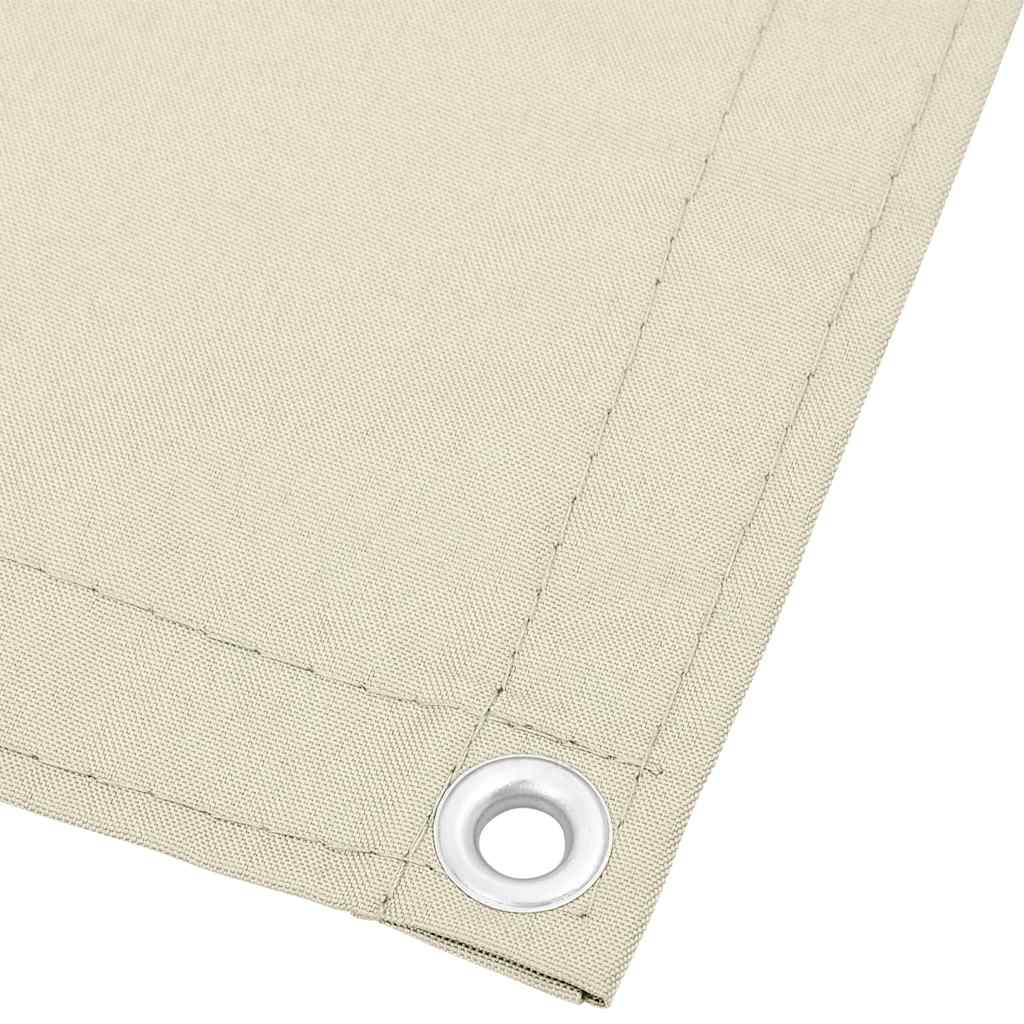 Vidaxl balkonscherm 75x800 cm 100% oxford polyester crèmekleurig