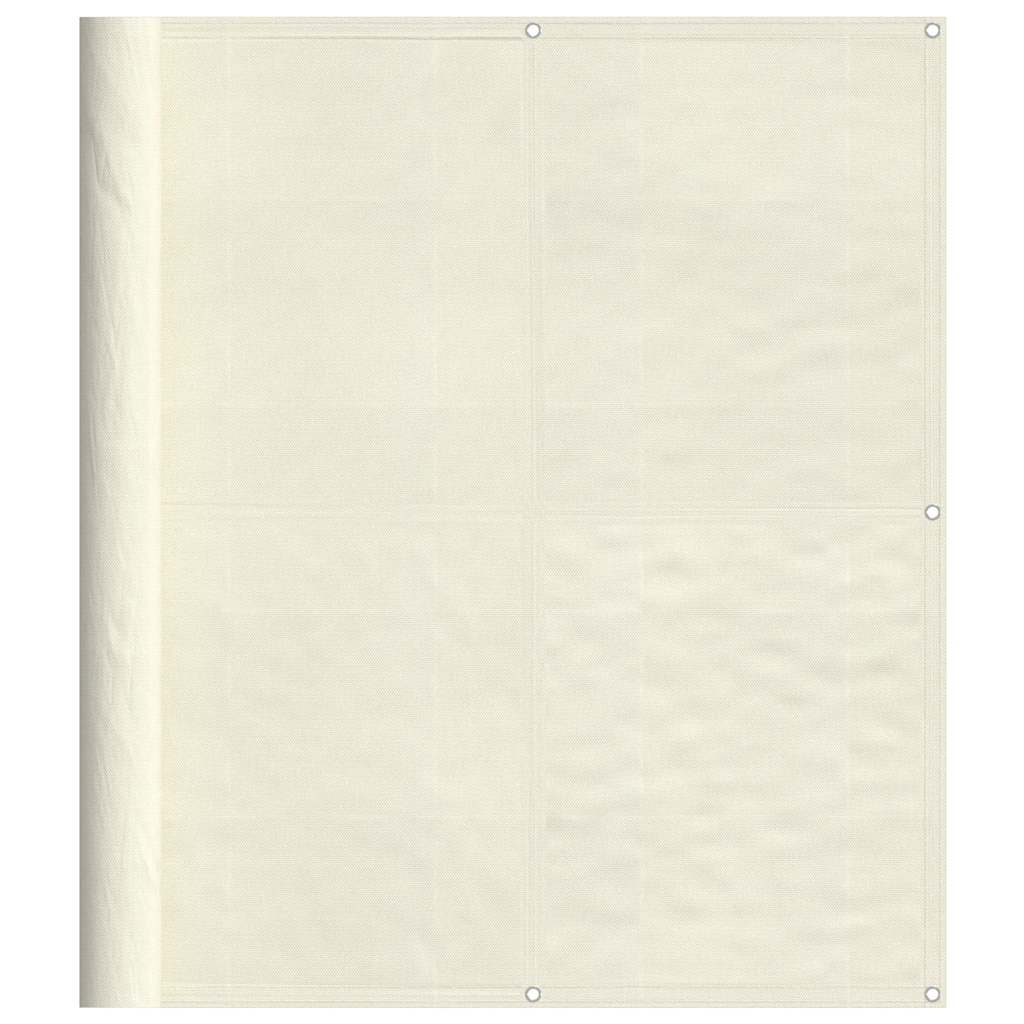 Vidaxl balkonscherm 120x700 cm 100% oxford polyester crèmekleurig