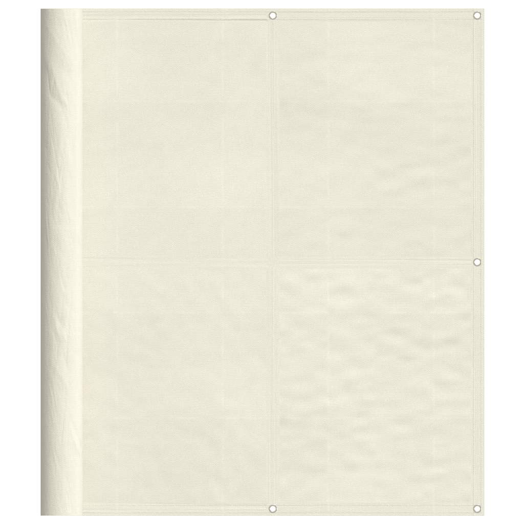 Vidaxl balkonscherm 120x1000 cm 100% oxford polyester crèmekleurig