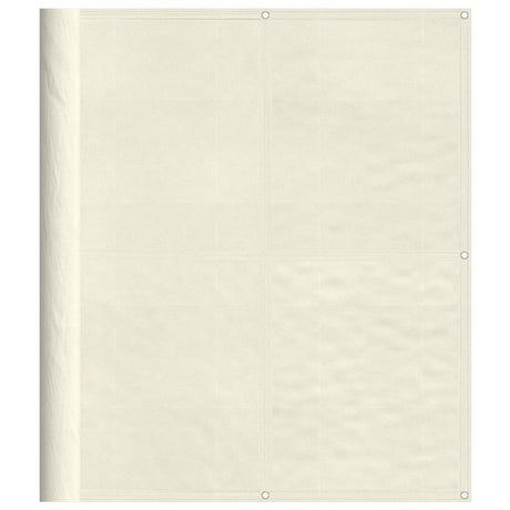 Vidaxl balkonscherm 120x1000 cm 100% oxford polyester crèmekleurig