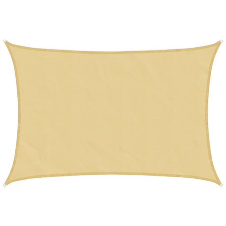Vidaxl zonnezeil 5x3 m 100% polyester oxford zandkleurig