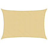 Vidaxl zonnezeil 5x4 m 100% polyester oxford zandkleurig