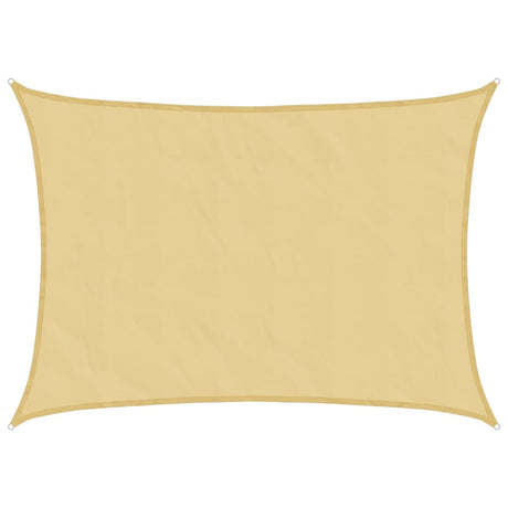 Vidaxl zonnezeil 7x5 m 100% polyester oxford zandkleurig