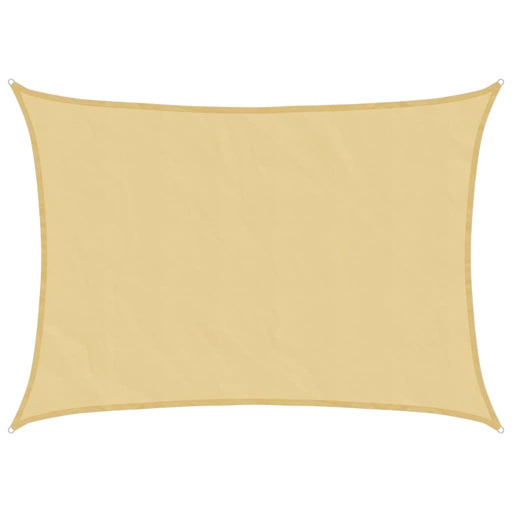 Vidaxl zonnezeil 8x6 m 100% polyester oxford zandkleurig