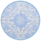 Vidaxl buitenkleed arakil ø120 cm polypropeen babyblauw