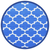 Vidaxl buitenkleed arakil ø120 cm polypropeen blauw
