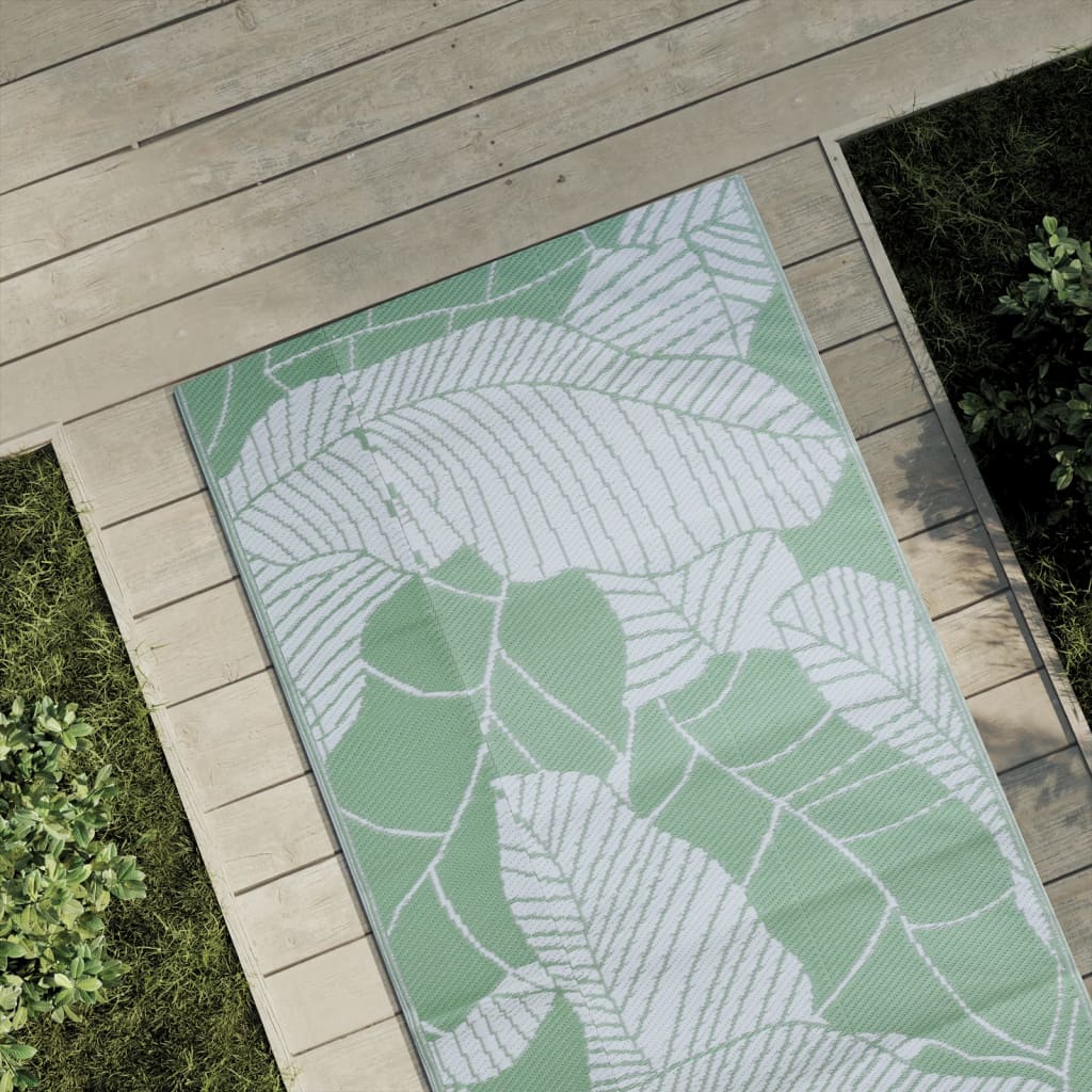 Vidaxl buitenkleed arakil 80x150 cm polypropeen groen