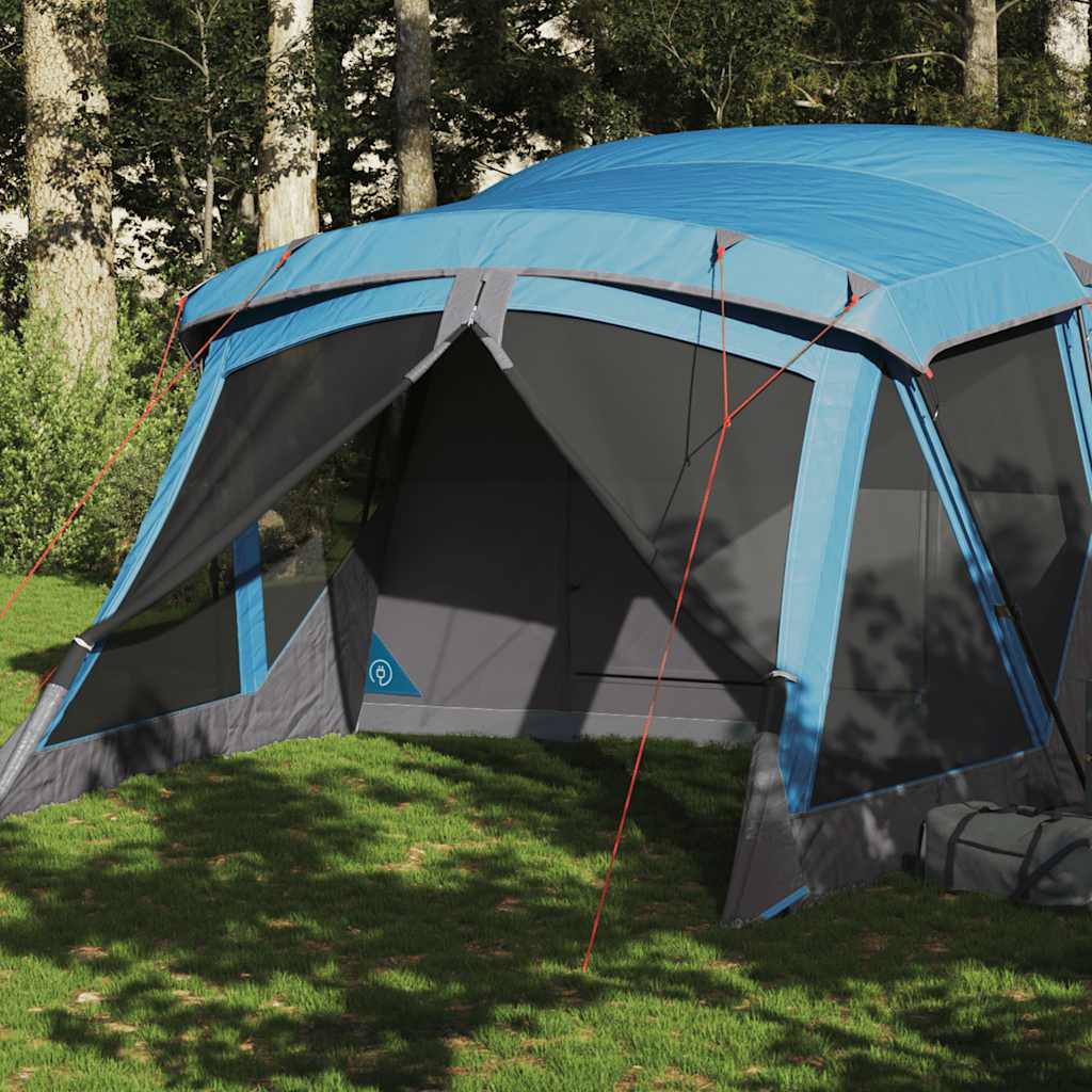 Vidaxl tent met luifel 4-persoons waterdicht blauw