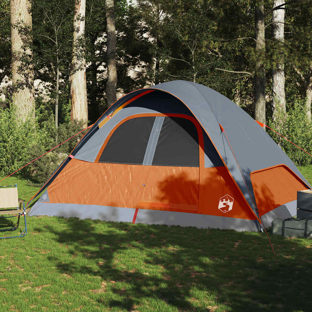 Vidaxl koepeltent 6-persoons waterdicht oranje