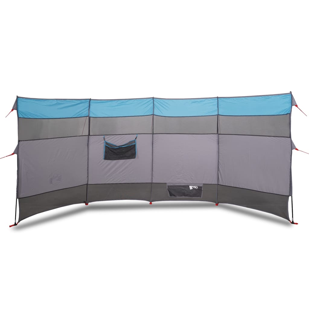 VidaXL Windscherm camping waterdicht 366x152x152 cm blauw