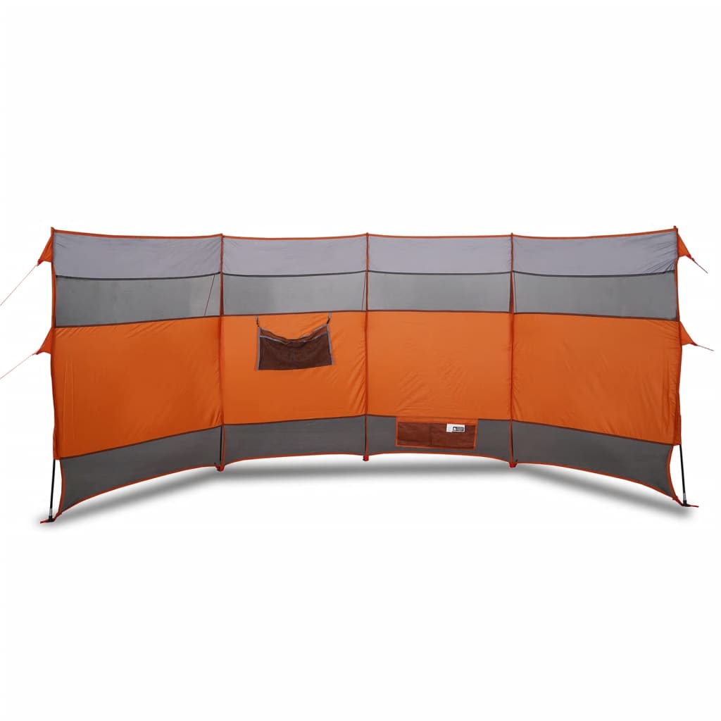 VidaXL Windscherm camping waterdicht 366x152x152 cm oranje