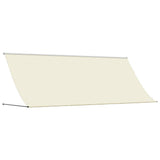 Vidaxl luifel uittrekbaar 350x150 cm stof en staal crèmekleurig