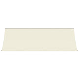 Vidaxl luifel uittrekbaar 400x150 cm stof en staal crèmekleurig