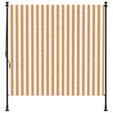 Vidaxl rolgordijn voor buiten 200x270 cm stof en staal oranje en wit